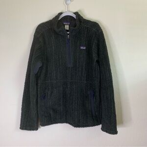 Patagonia Mens green arcos 1/4 zip pullover fleece jacket